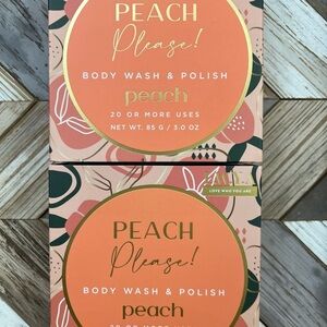 LWYA Peach Please Body Wash & Polish - 3 oz Set of 2